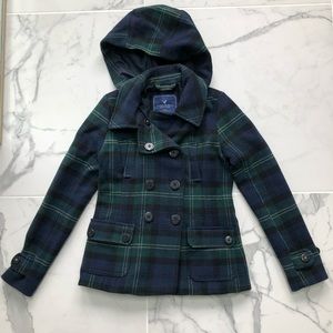 American eagle warm winter coat detachable hood